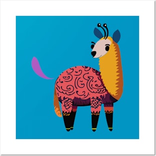 whimsical animal Posters and Art